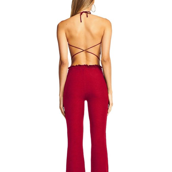 I Am Gia Savannah Crop And Pant In Red 